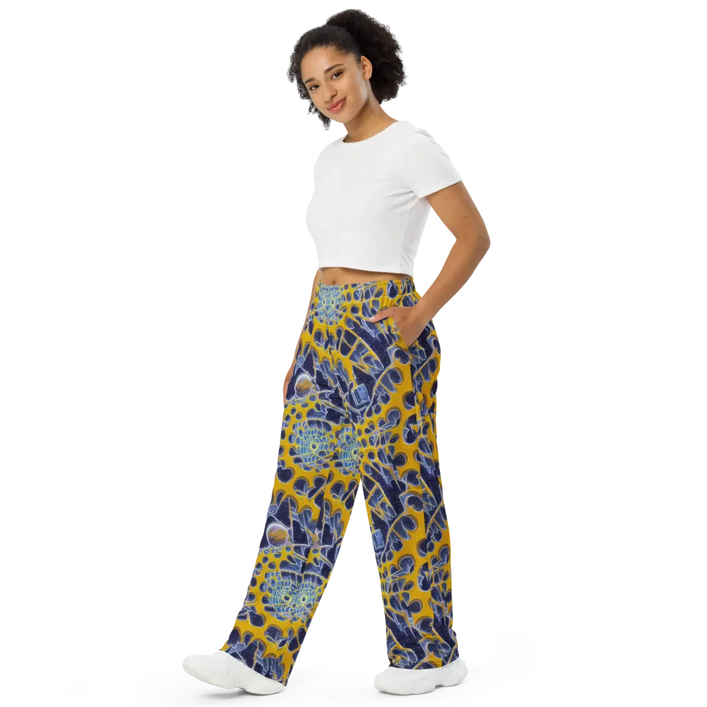 Astral Glass on Wide-Leg Pants — Left Front