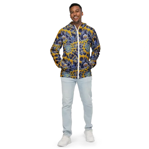 Astral Glass on a Men's Windbreaker