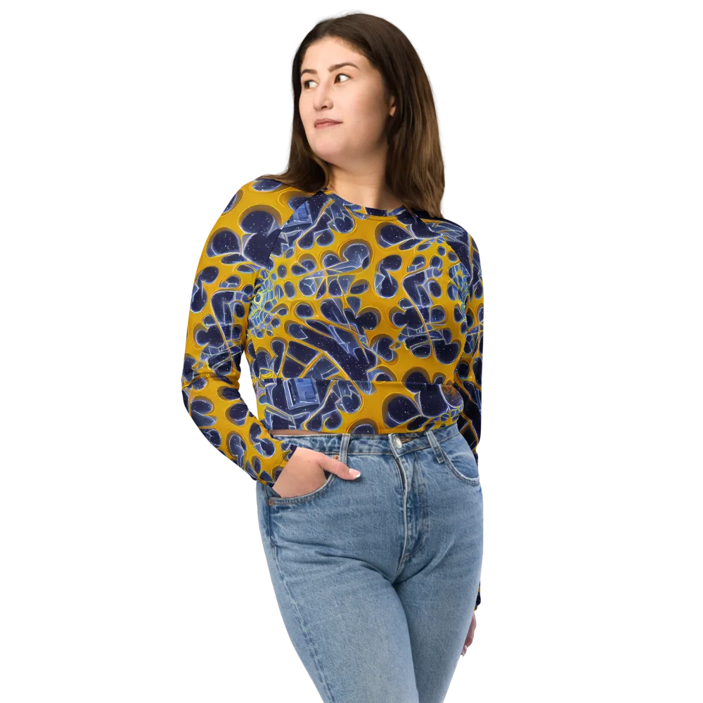 Astral Glass on Long Sleeve Crop Top — Front