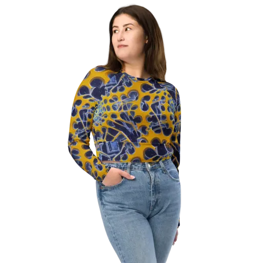 Astral Glass on a Long Sleeve Crop Top