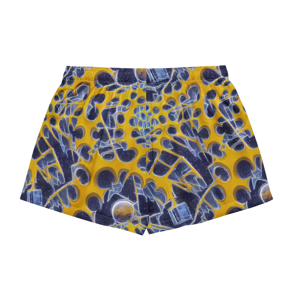 Astral Glass on Women's Pajama Shorts — Back