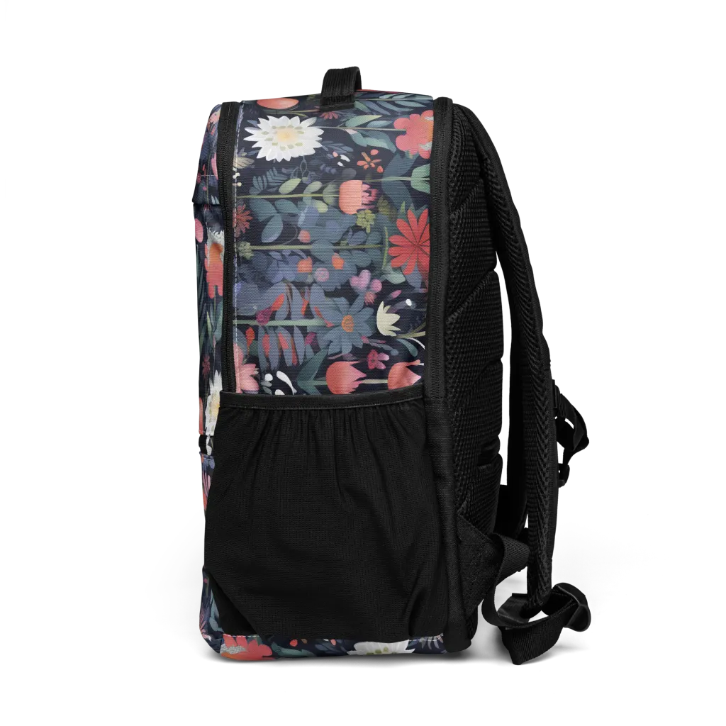 Twilight Bloom on Utility Backpack — Left