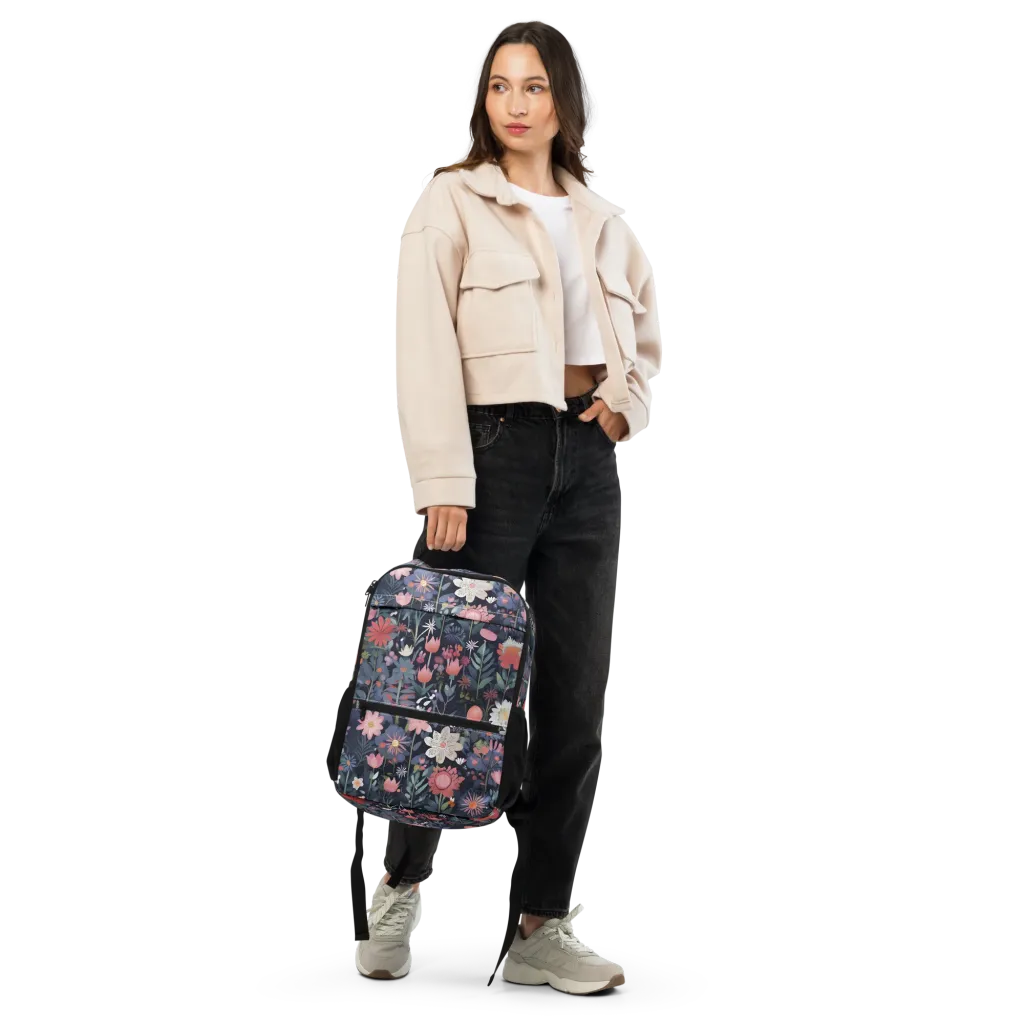 Twilight Bloom on Utility Backpack — Front