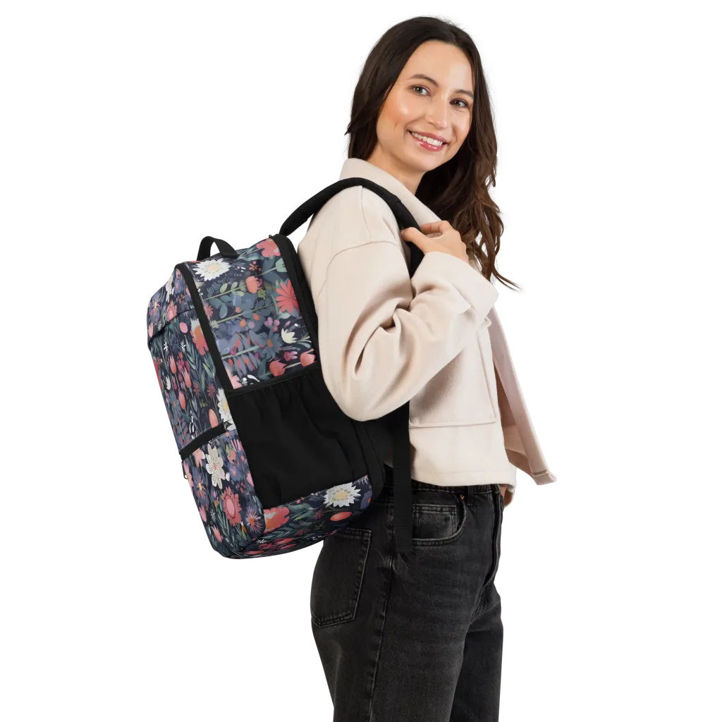 Twilight Bloom on Utility Backpack — Right