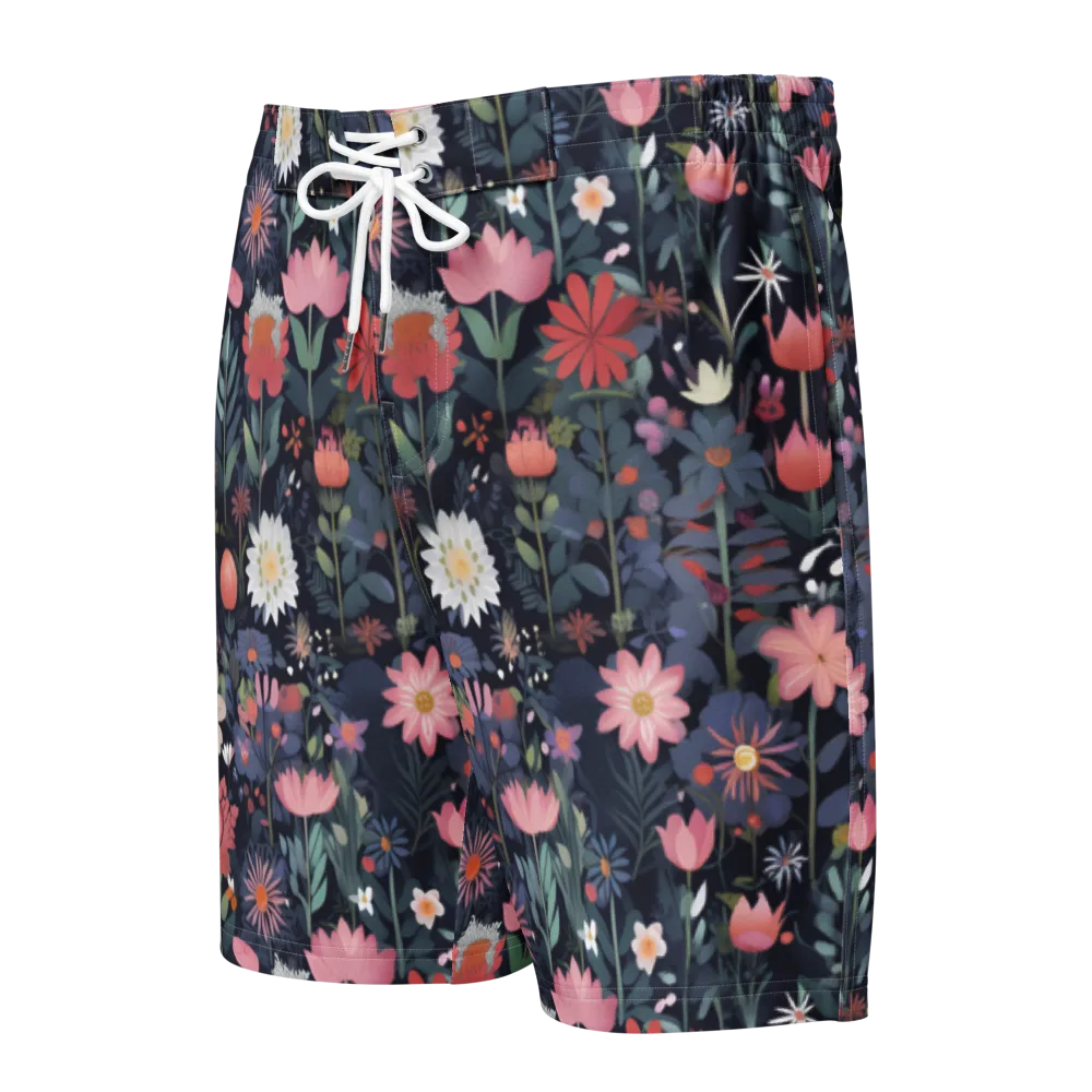 Twilight Bloom on Men's Board Shorts — Front