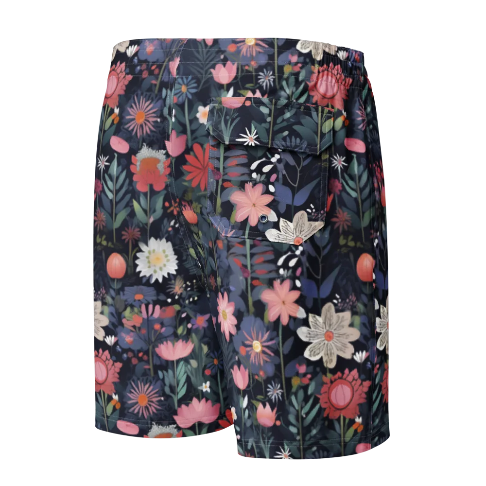 Twilight Bloom on Men's Board Shorts — Back