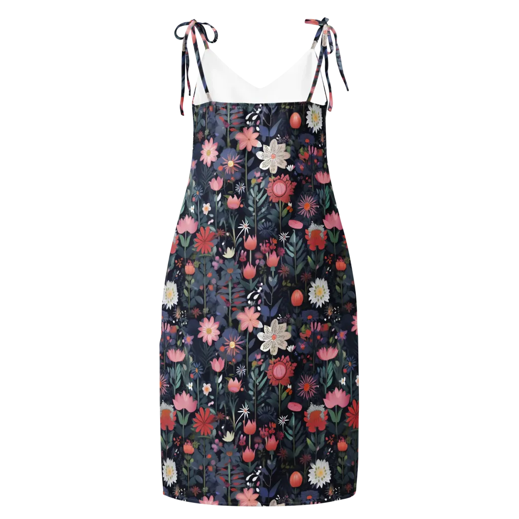 Twilight Bloom on Slip Dress — Back