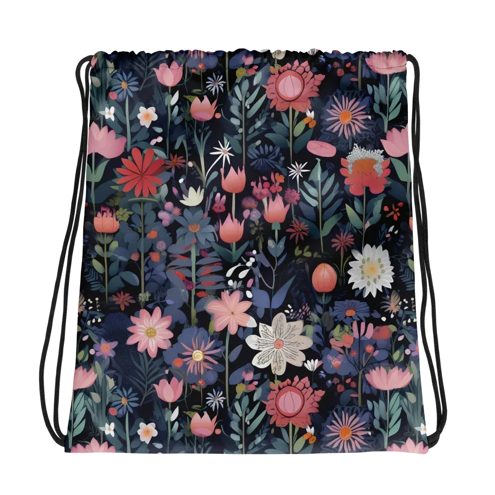 Twilight Bloom on Drawstring Bag — Photo