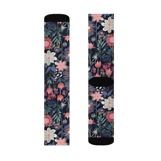 Twilight Bloom on a Socks