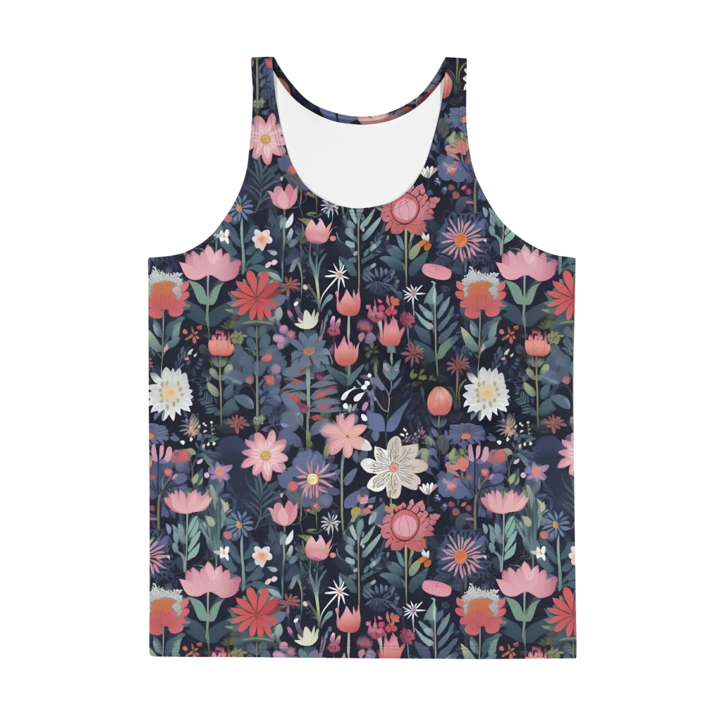 Twilight Bloom on Men's Tank Top — Front