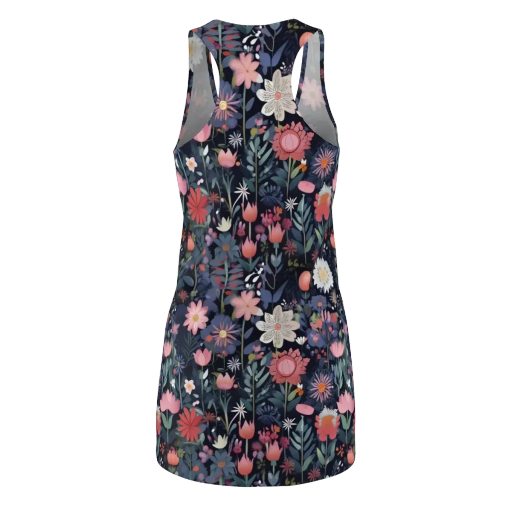 Twilight Bloom on Racerback Dress — Back