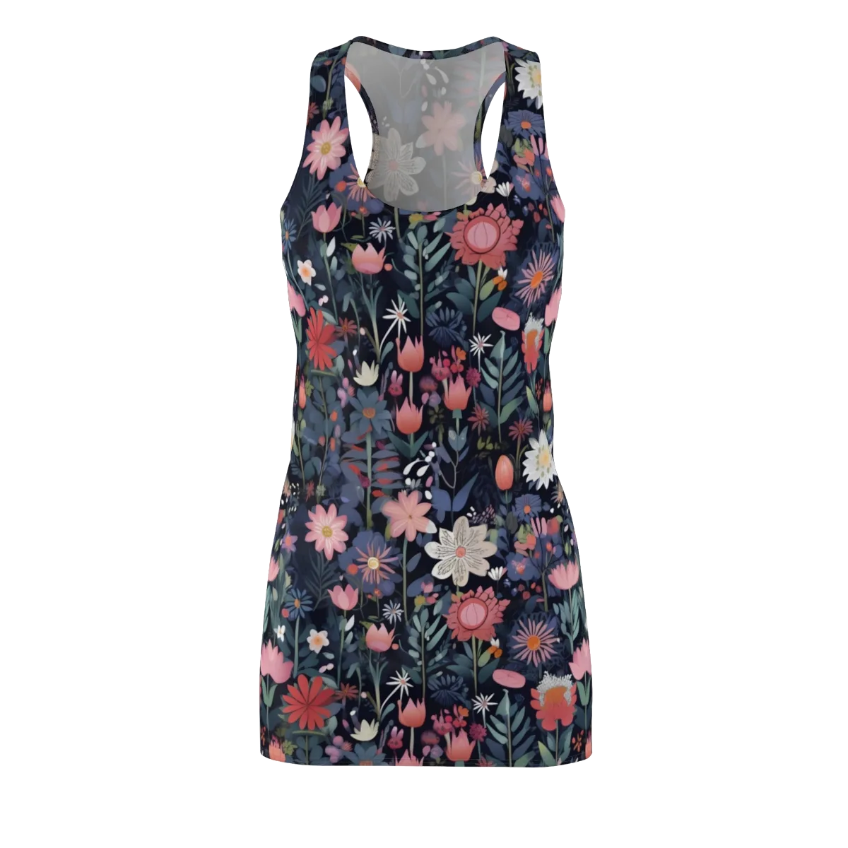 Twilight Bloom on Racerback Dress — Front