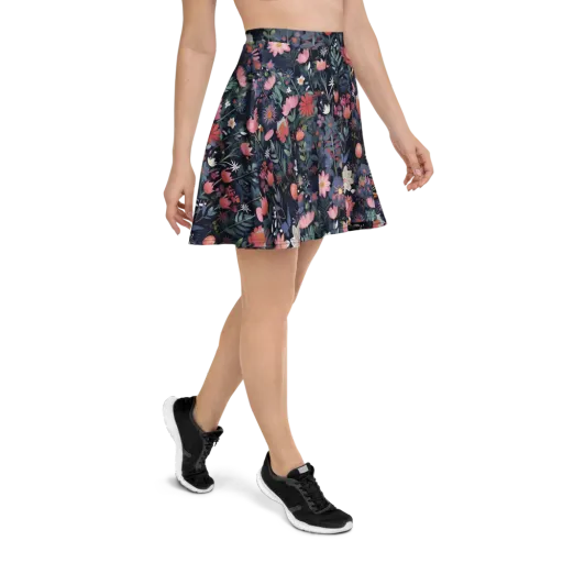 Twilight Bloom on a Skater Skirt