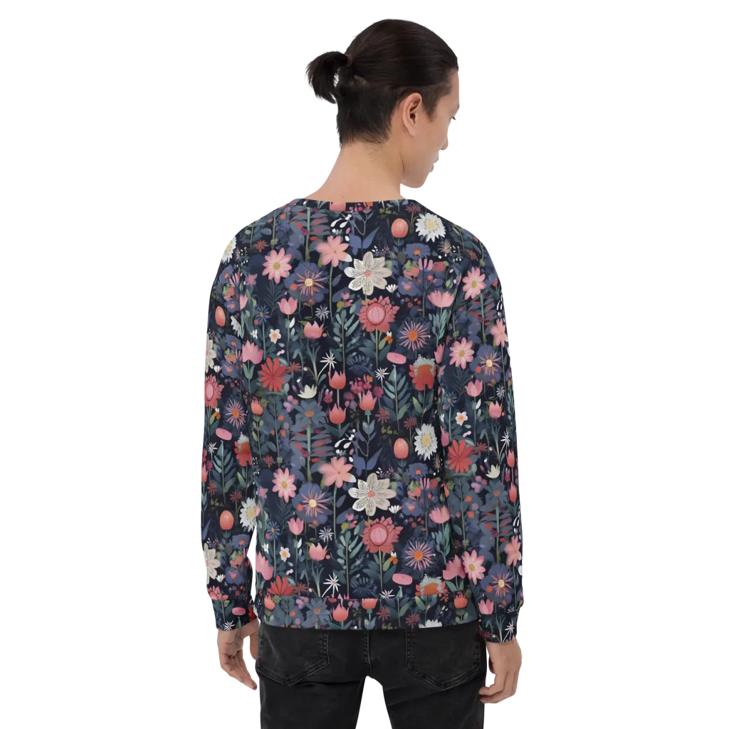 Twilight Bloom on Sweatshirt — Back
