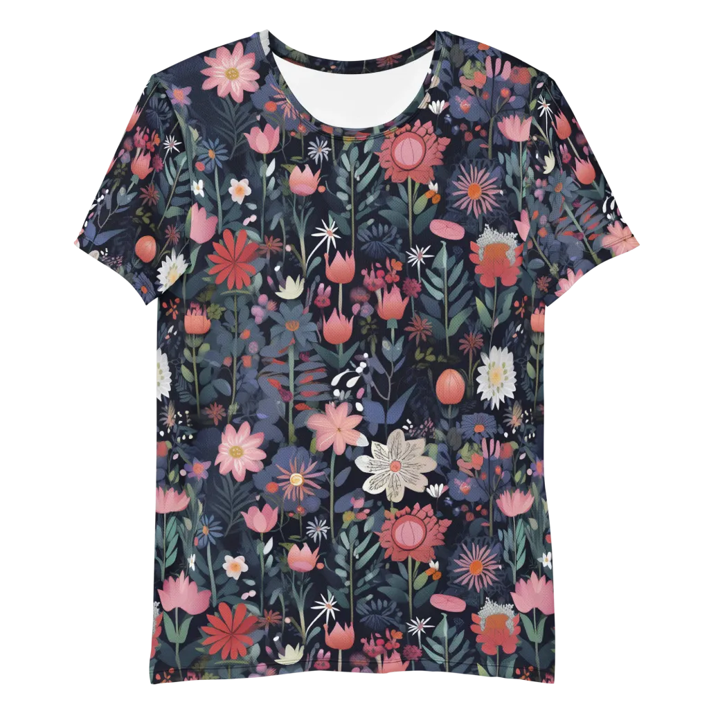 Twilight Bloom on Men's Athletic T-Shirt — Front
