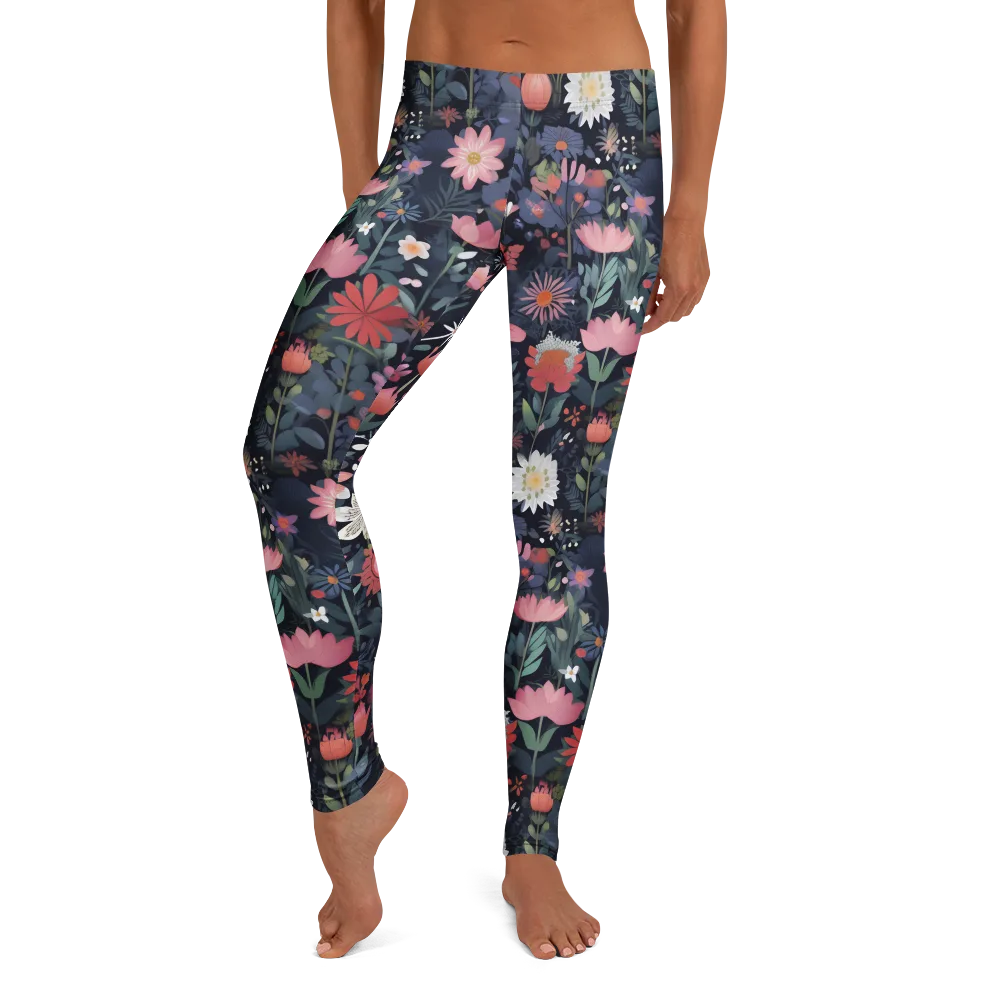 Twilight Bloom on Leggings — Front
