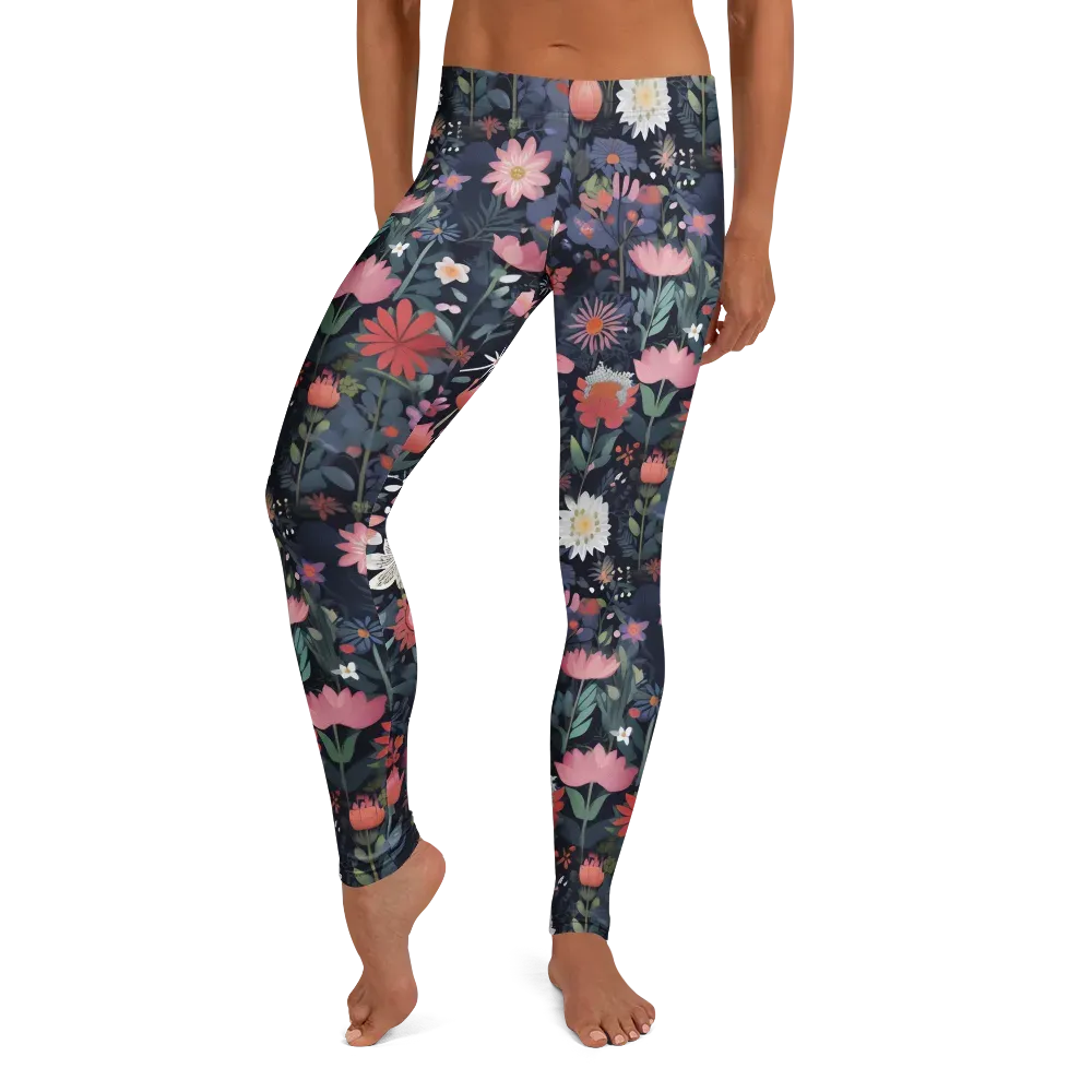 Twilight Bloom on Leggings — Front