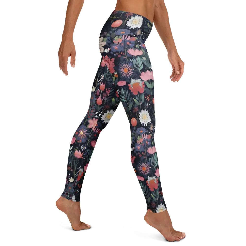 Twilight Bloom on Leggings — Right