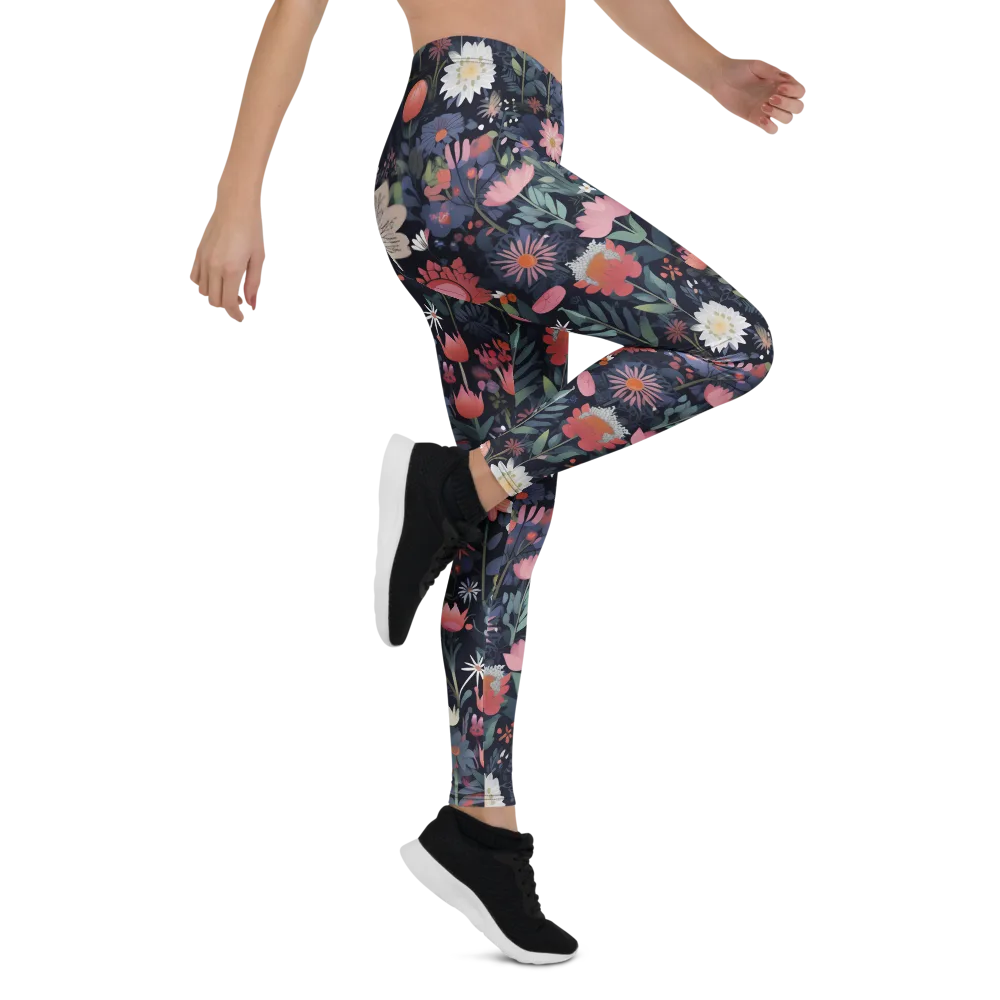 Twilight Bloom on Leggings — Right