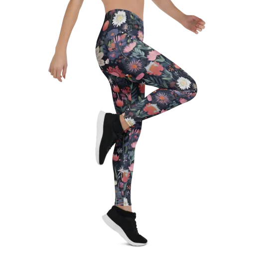 Twilight Bloom on a Leggings