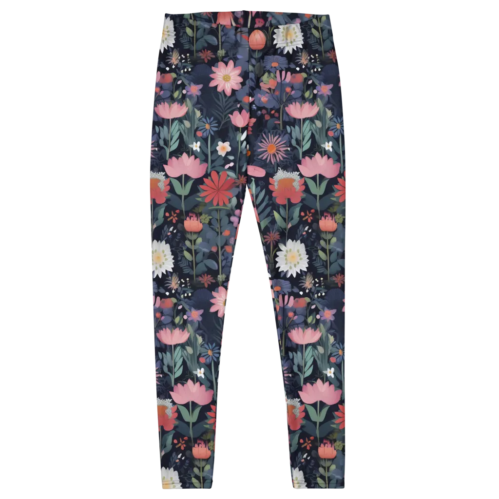 Twilight Bloom on Leggings — Front