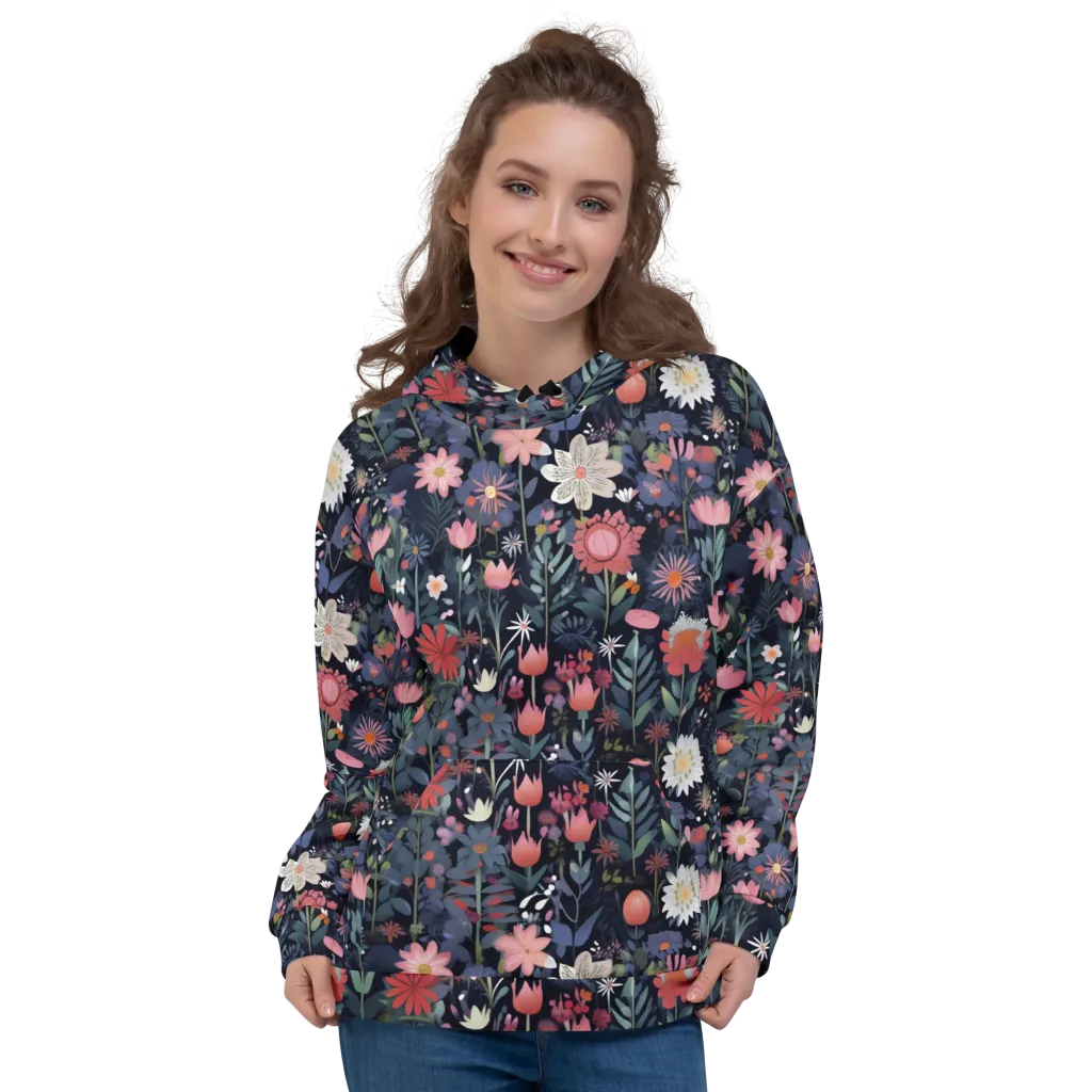 Twilight Bloom on Hoodie — Front