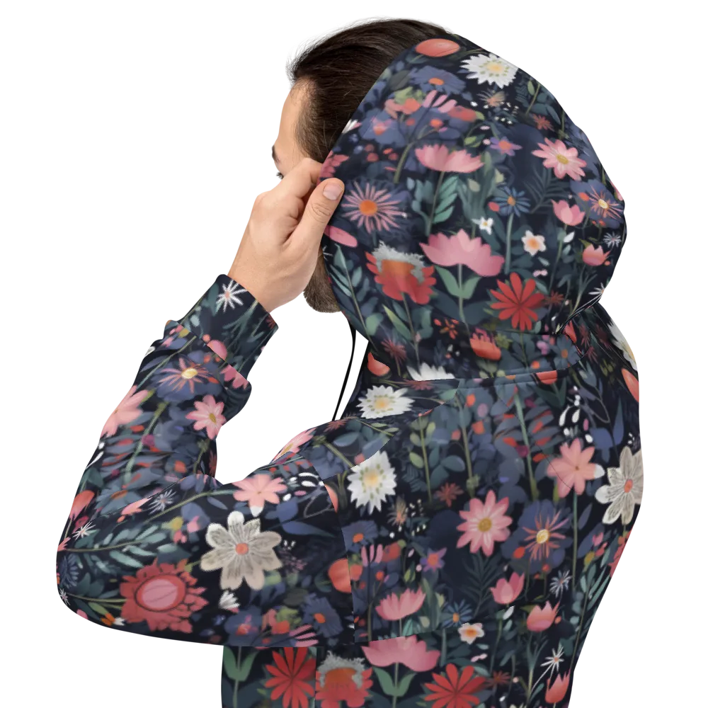 Twilight Bloom on Hoodie — Back