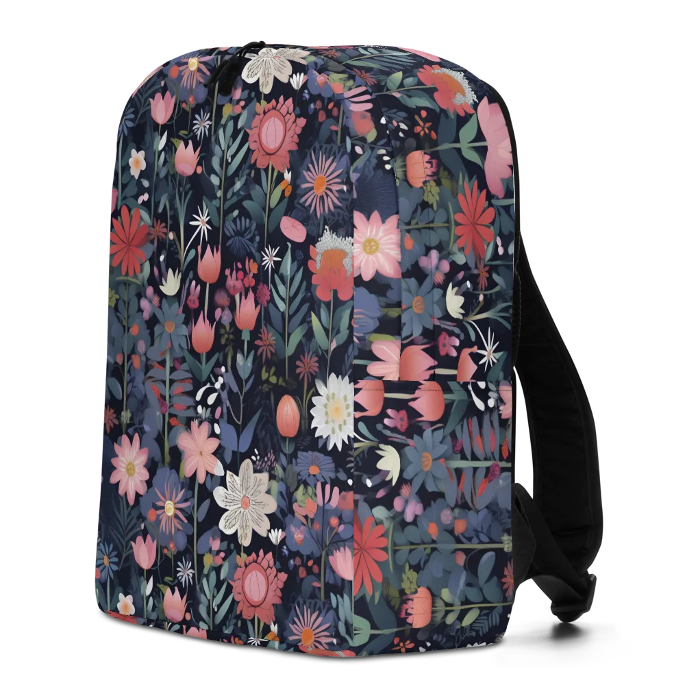 Twilight Bloom on Minimalist Backpack — Left