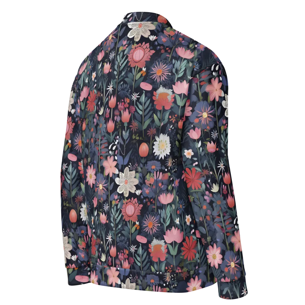 Twilight Bloom on Bomber Jacket — Right Back