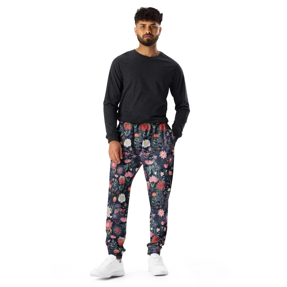 Twilight Bloom on Men's Joggers — Front