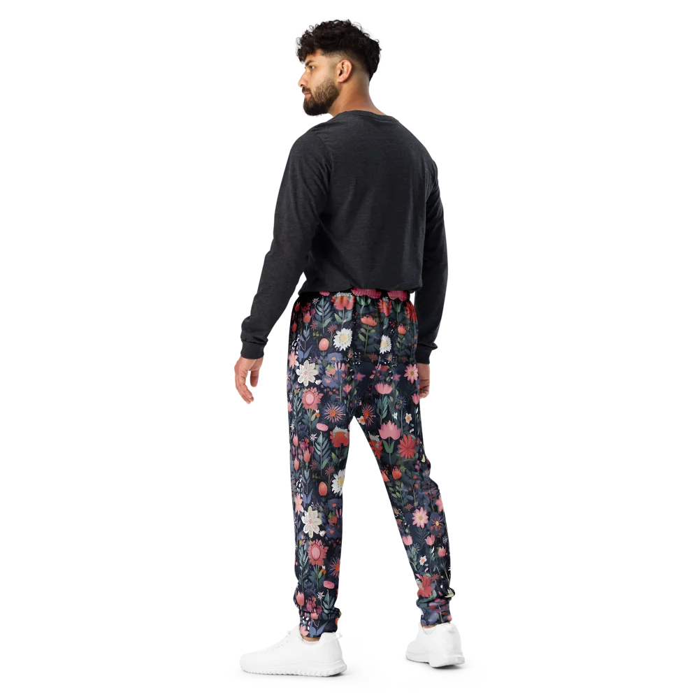 Twilight Bloom on Men's Joggers — Back
