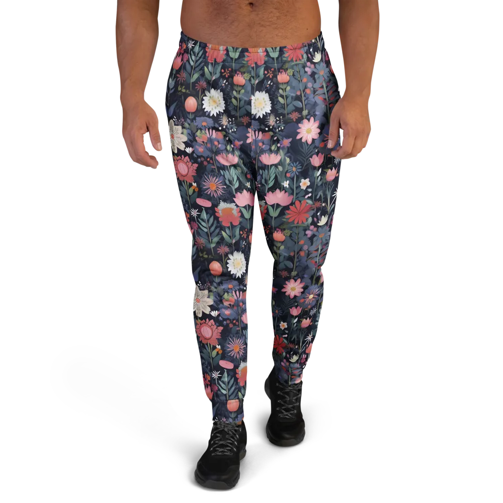 Twilight Bloom on Men's Joggers — Front