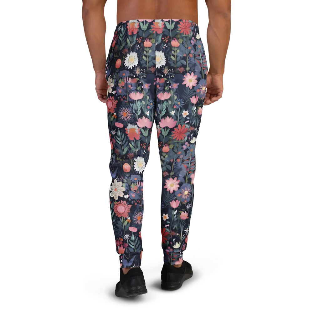Twilight Bloom on Men's Joggers — Back