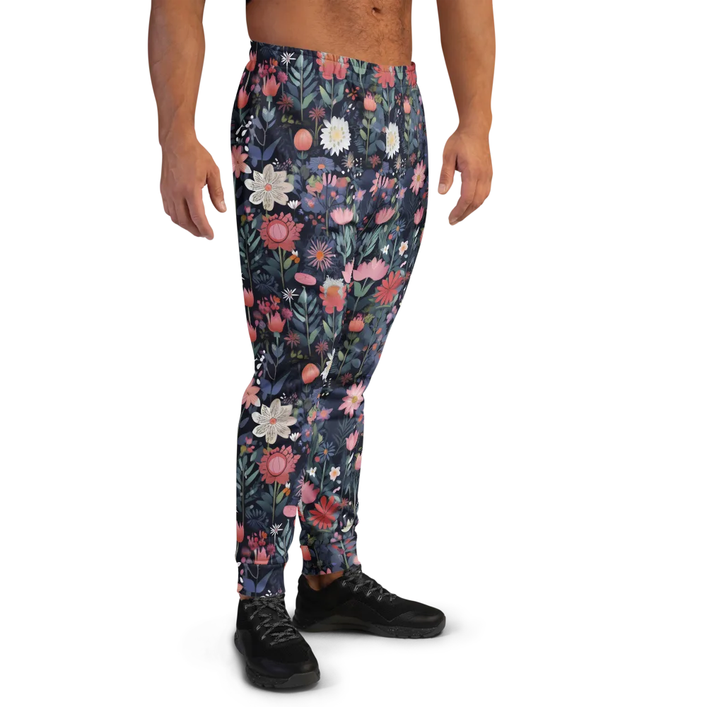 Twilight Bloom on Men's Joggers — Right