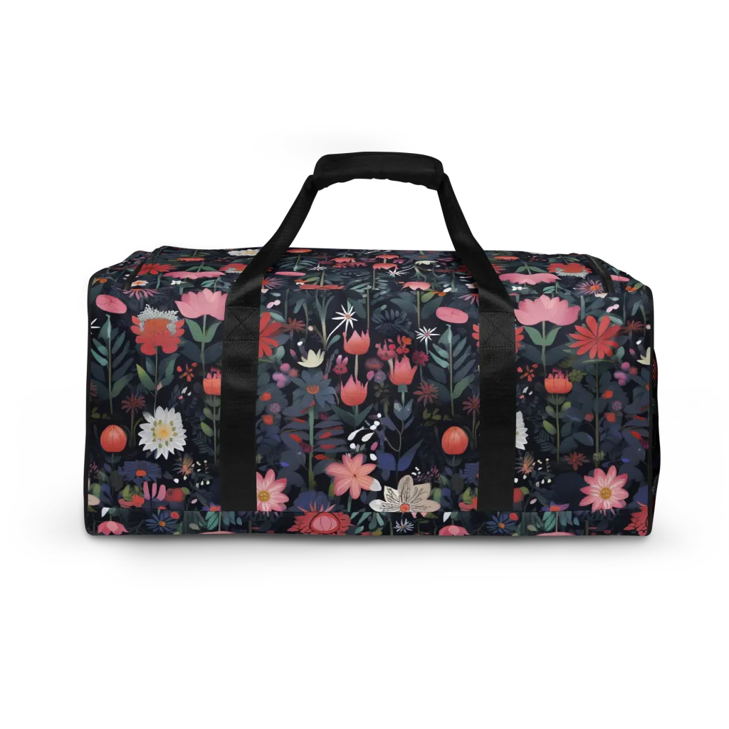 Twilight Bloom on Duffle Bag — Back