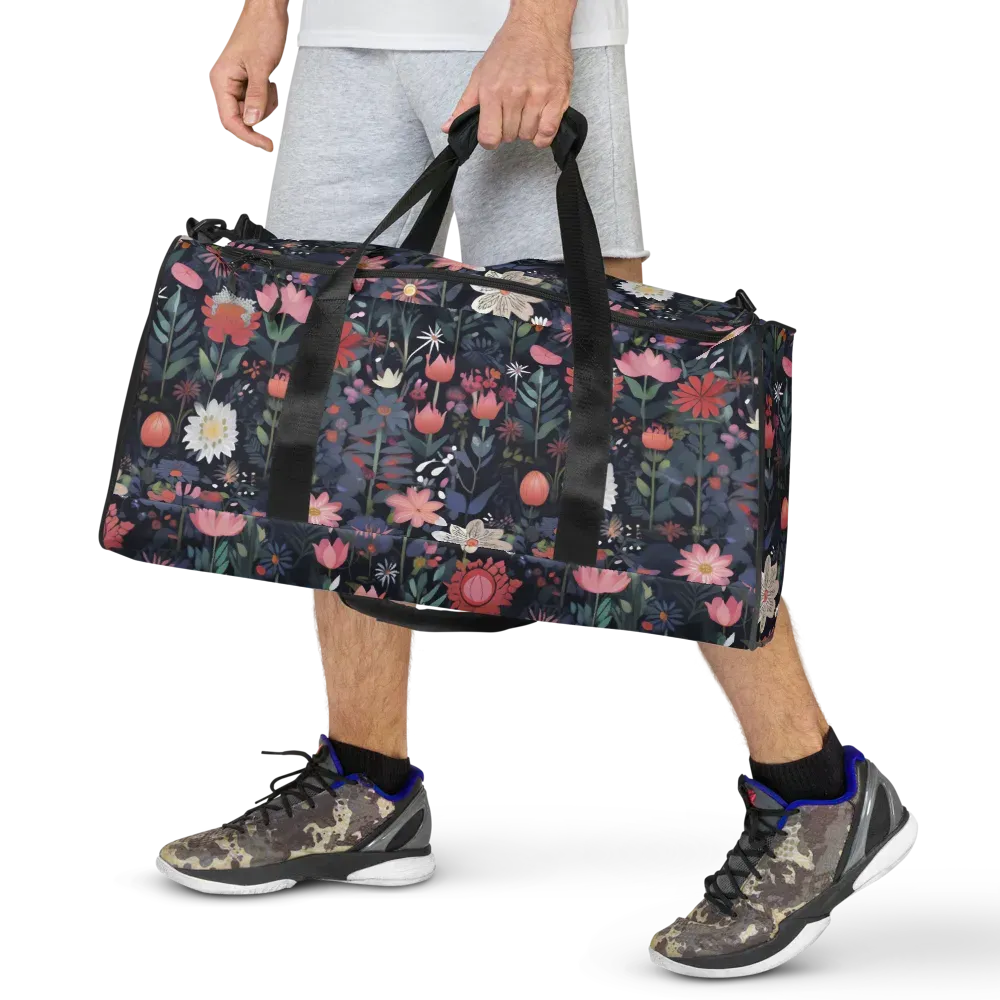 Twilight Bloom on Duffle Bag — Front