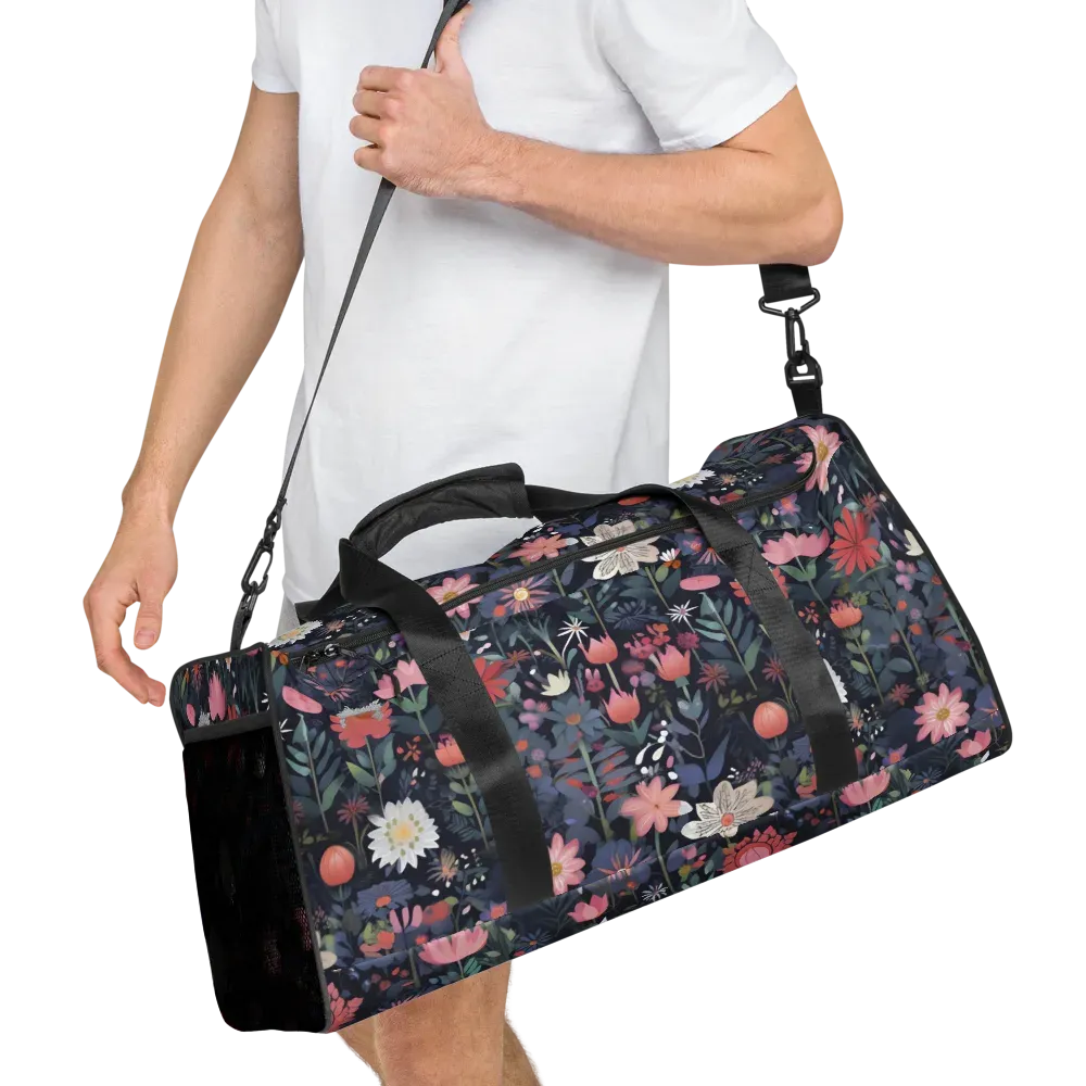 Twilight Bloom on Duffle Bag — Right Front