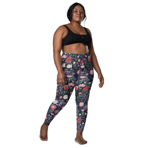 Twilight Bloom on a Leggings with Pockets