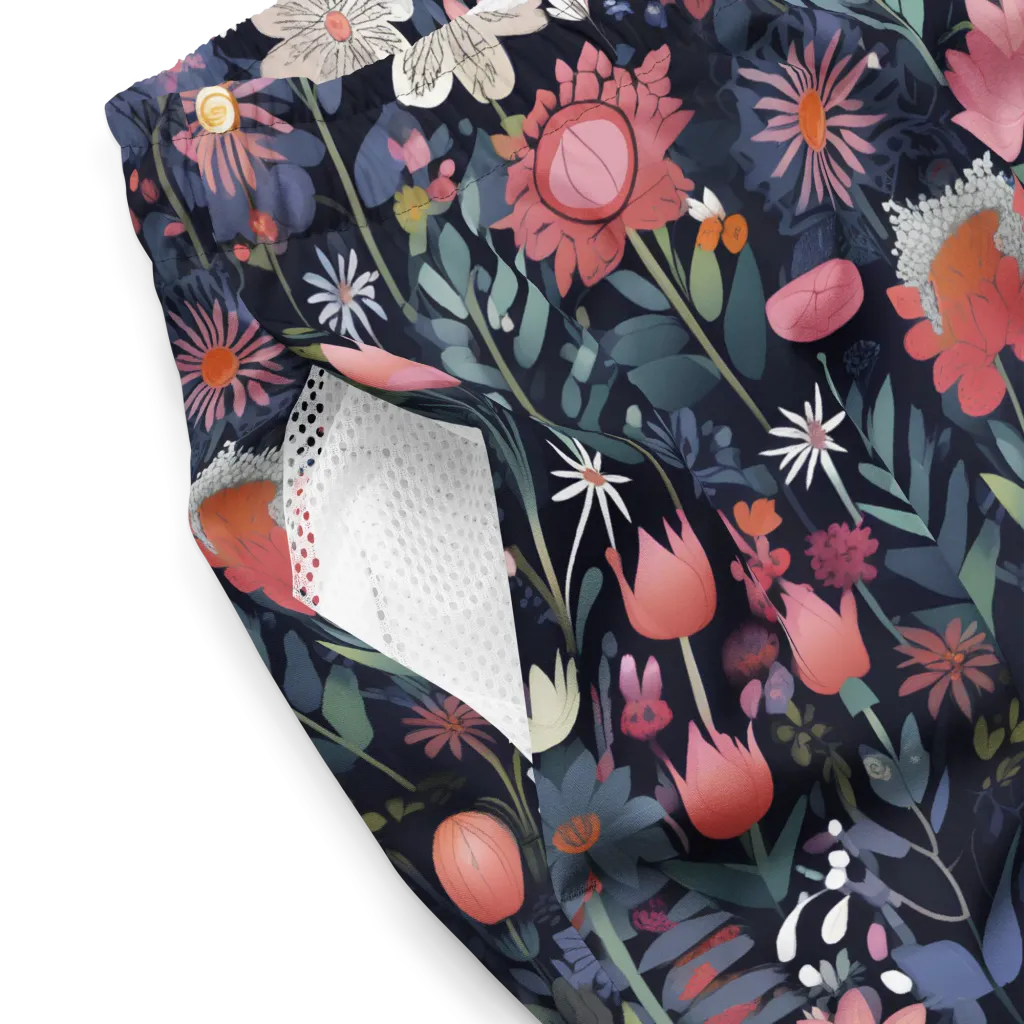Twilight Bloom on Swim Trunks — Product details 2