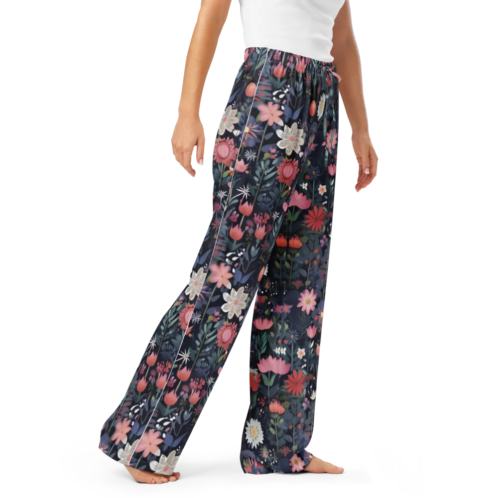 Twilight Bloom on Women's Pajama Pants — Right Front