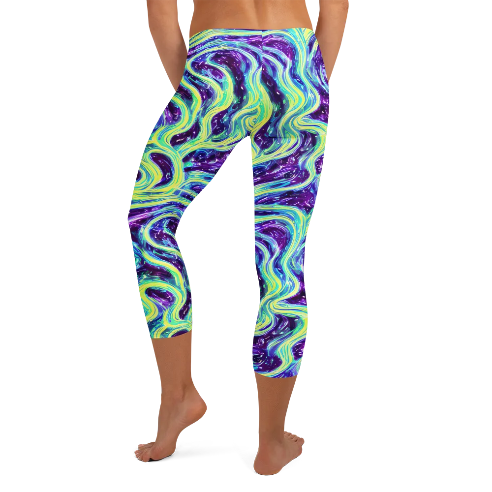 Tidal Luminescence on Capri Leggings — Back