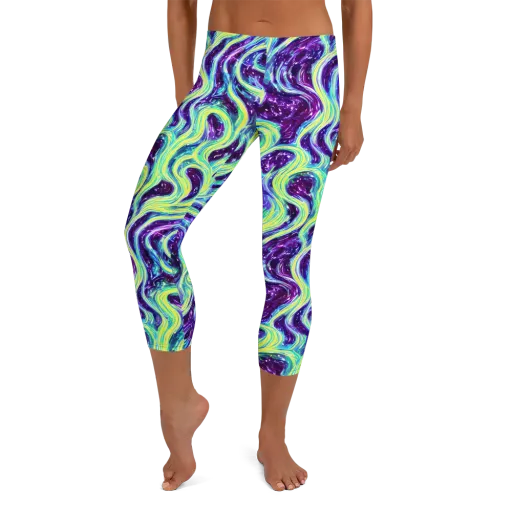 Tidal Luminescence on a Capri Leggings