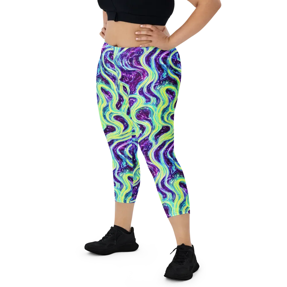 Tidal Luminescence on Capri Leggings — Front