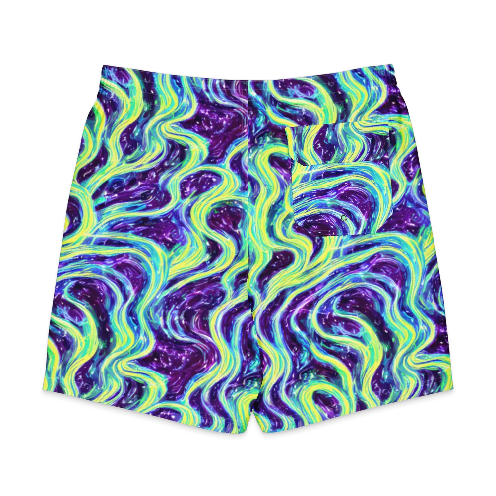Tidal Luminescence on Men's Board Shorts — Back