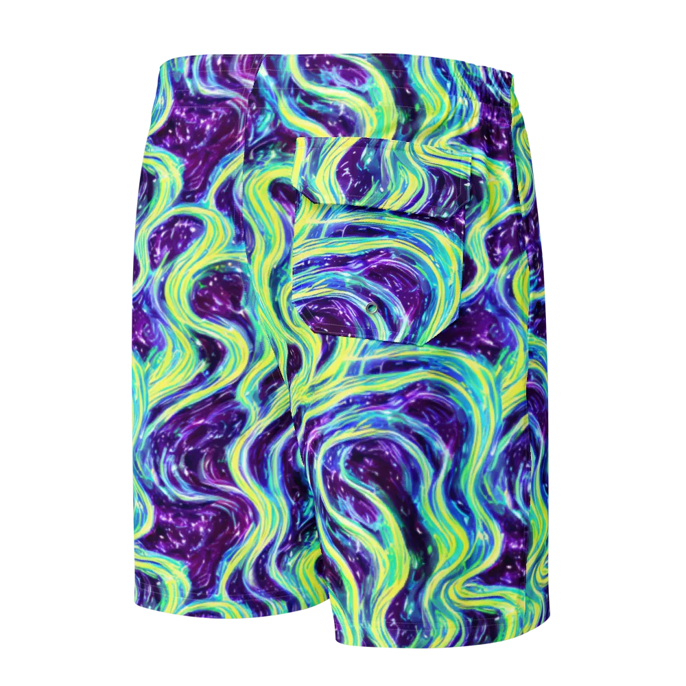 Tidal Luminescence on Men's Board Shorts — Back