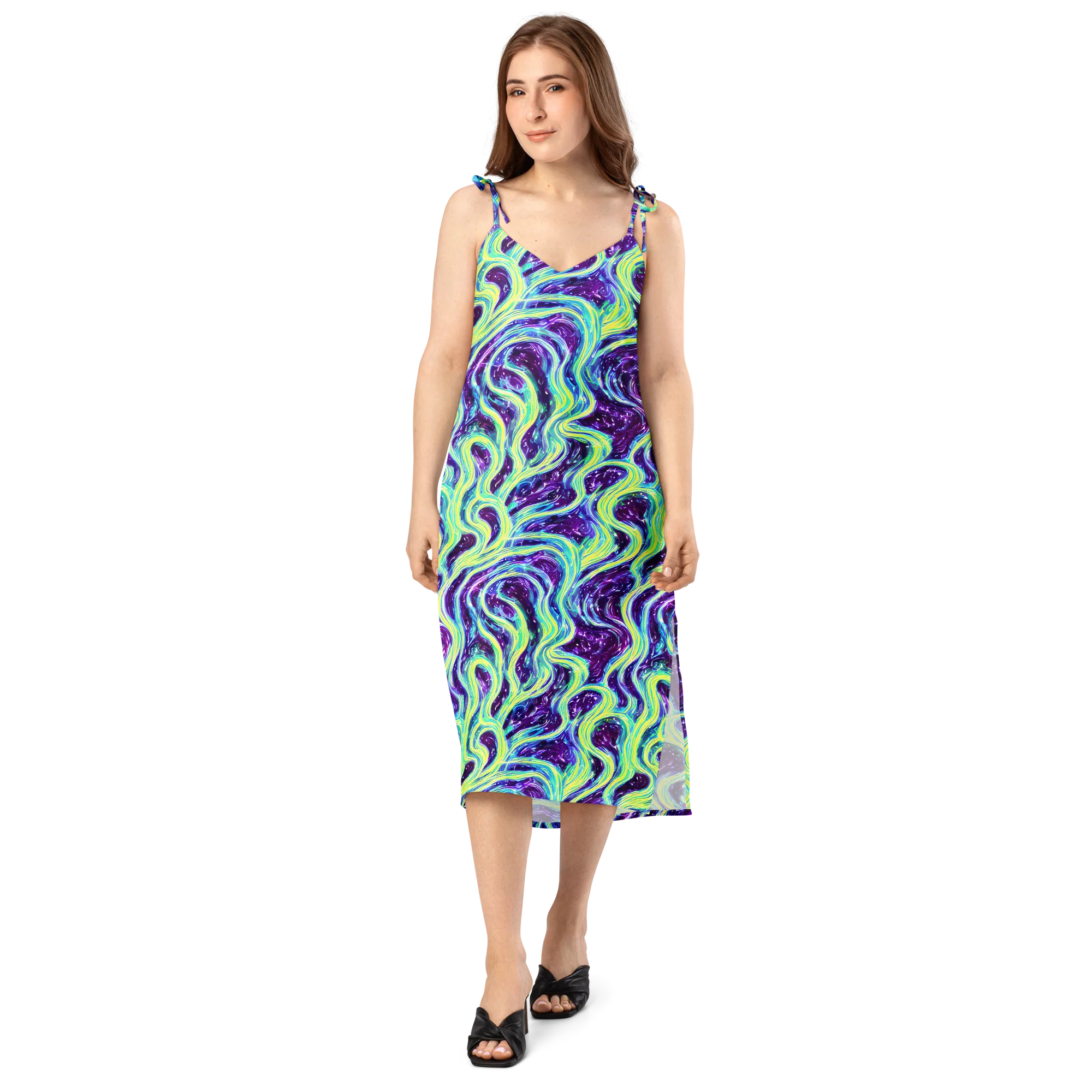 Tidal Luminescence on Slip Dress — Front