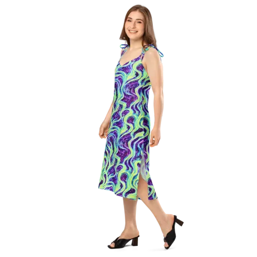 Tidal Luminescence on a Slip Dress