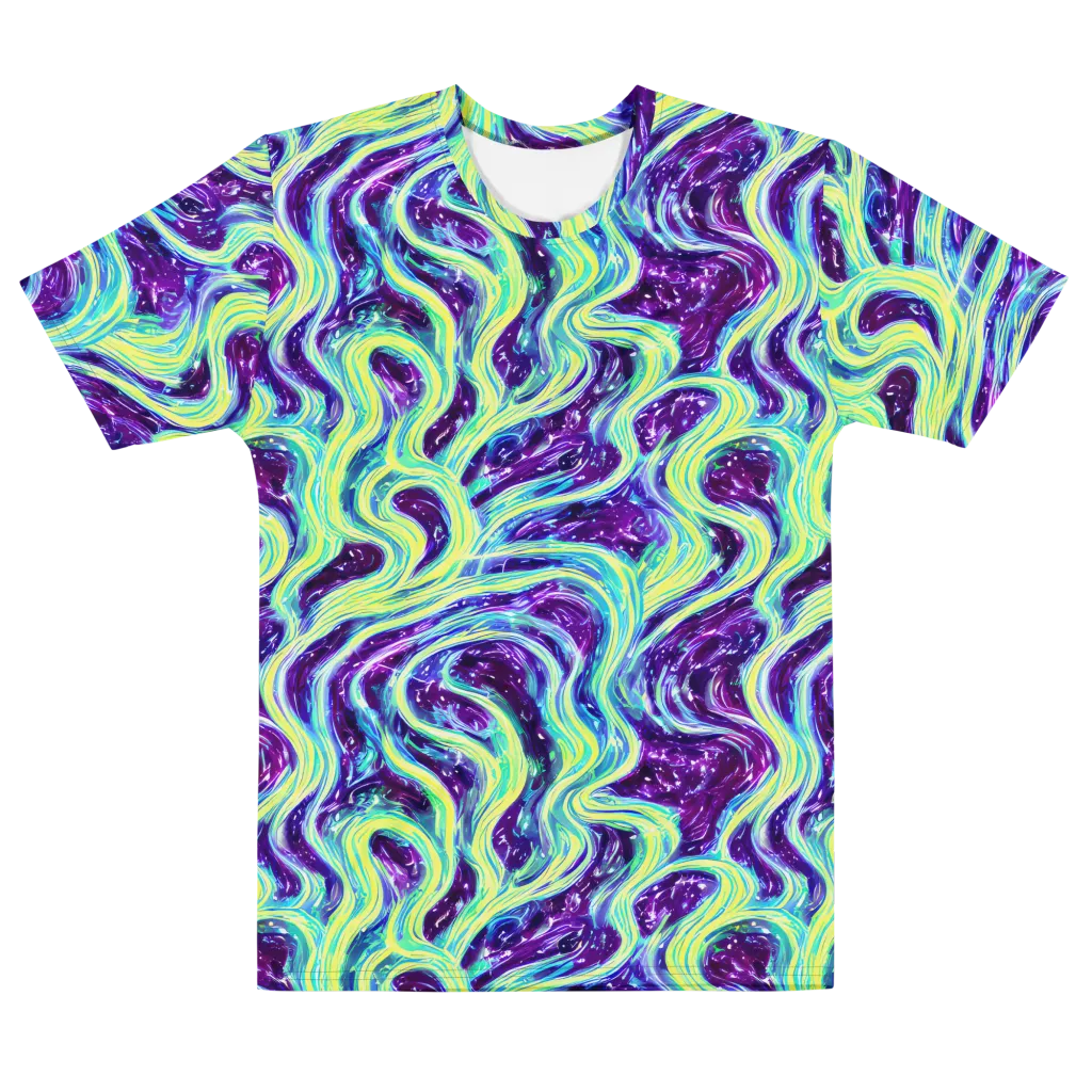 Tidal Luminescence on Men's Cotton Crew Neck T-Shirt — Front