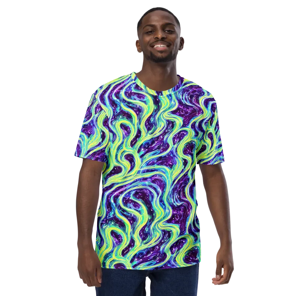 Tidal Luminescence on Men's Crew Neck T-Shirt — Front