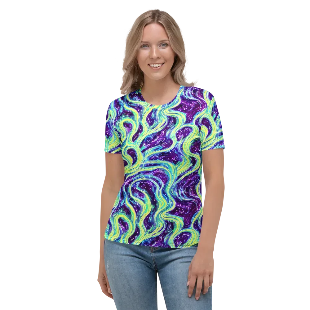 Tidal Luminescence on Women's Crew Neck T-Shirt — Front